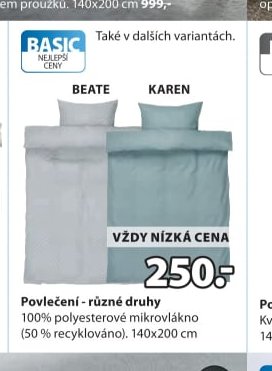 Povlečení - různé druhy BEATE, KAREN