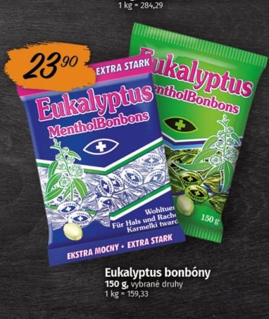 Eukalyptus bonbóny 150g