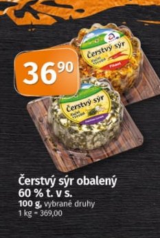 Čerstvý sýr obalený