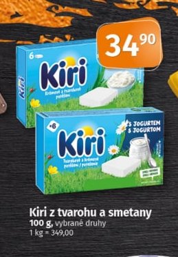 Kiri z tvarohu a smetany