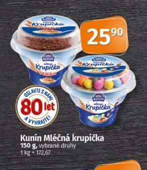 Kunín Mléčná krupička
