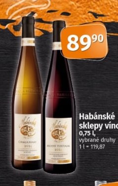 Habánské sklepy víno