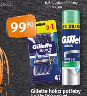 Gillette holící potřeby