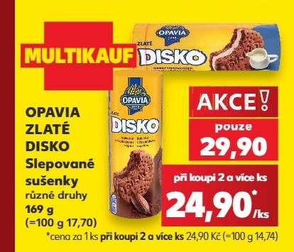 Opavia Zlaté Disko sušenky