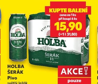 Holba Šerák pivo
