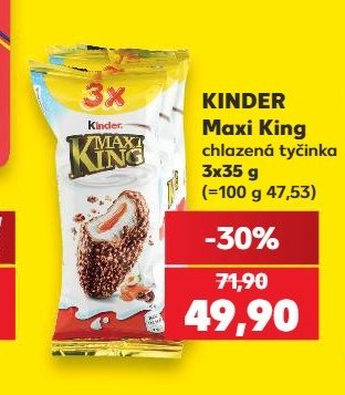 Kinder Maxi King chlazená tyčinka 3x35 g