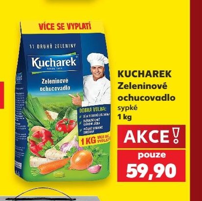 Kucharek Zeleninové ochucovadlo sypké 1 kg