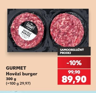 GURMET Hovězí burger 300 g