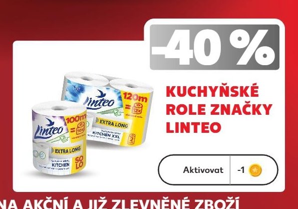 Kuchyňské role značky Linteo