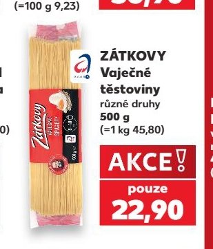 ZÁTKOVY Vaječné těstoviny různé druhy 500 g