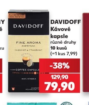 Davidoff Kávové kapsle 10 kusů