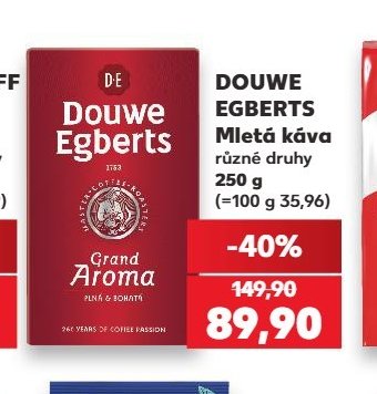 Douwe Egberts Mletá káva 250 g