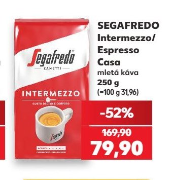 Segafredo Intermezzo/Espresso Casa mletá káva 250 g