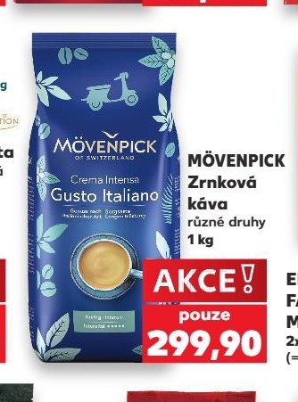 Mövenpick Zrnková káva různé druhy 1 kg