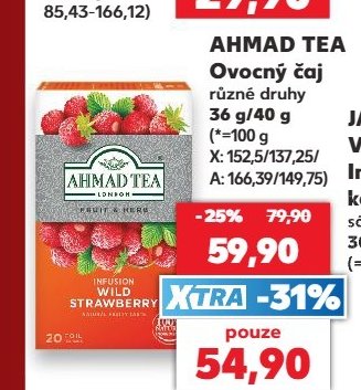 Ahmad Tea Ovocný čaj různé druhy 36 g/40 g