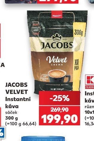Jacobs Velvet Instantní káva sáček 300 g