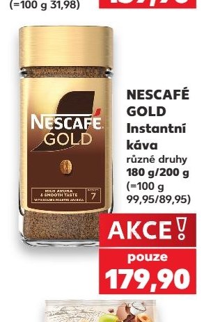 Nescafé Gold Instantní káva různé druhy 180 g/200 g