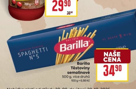 Barilla Těstoviny semolinové