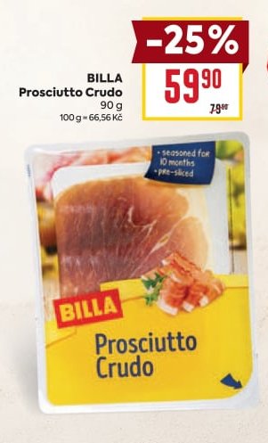 BILLA Prosciutto Crudo 90 g
