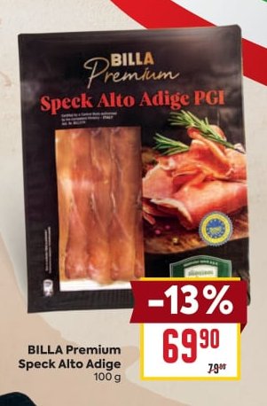 BILLA Premium Speck Alto Adige 100 g