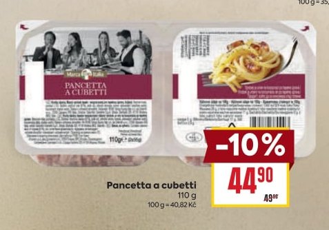 Pancetta a cubetti 110 g