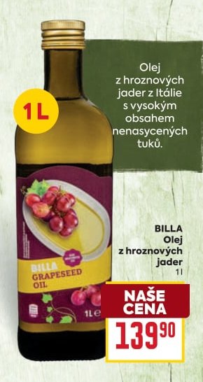 BILLA Olej z hroznových jader