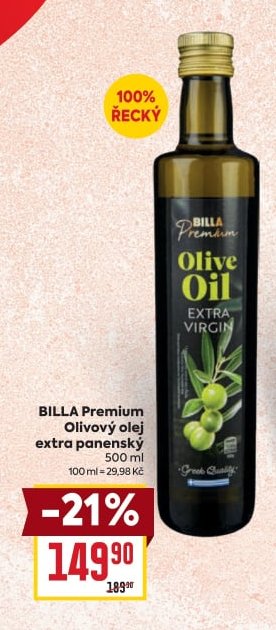 BILLA Premium Olivový olej extra panenský