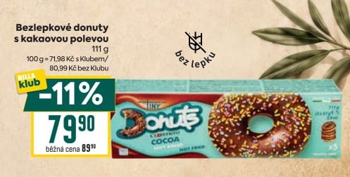 Bezlepkové donuty s kakaovou polevou