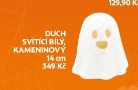 DUCH SVÍTÍCÍ BÍLÝ, KAMENINOVÝ 14 cm - Albert aktualniletaky.eu