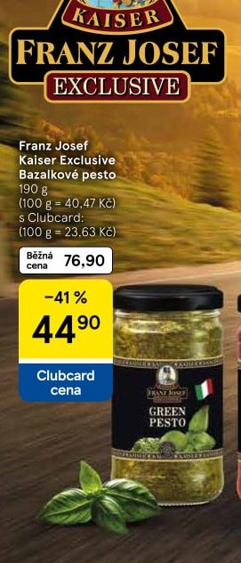 Franz Josef Kaiser Exclusive Bazalkové pesto