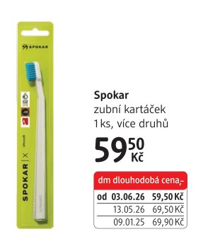 Spokar zubní kartáček 1 ks