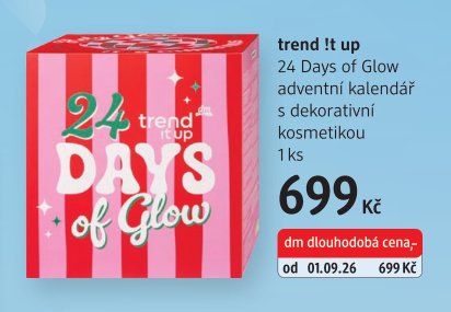 trend !t up 24 Days of Glow adventní kalendář s dekorativní kosmetikou