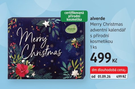 alverde Merry Christmas adventní kalendář s přírodní kosmetikou