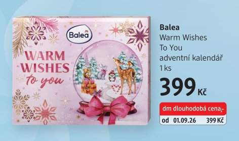 Balea Warm Wishes To You adventní kalendář