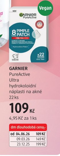 GARNIER PureActive Ultra hydrokoloidní náplasti na akné