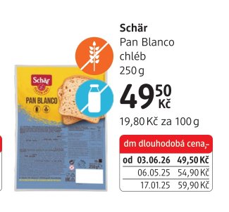Schär Pan Blanco chléb