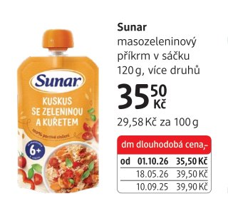 Sunar masozeleninový příkrm v sáčku