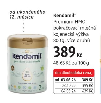 Kendamil Premium HMO pokračovací mléčná kojenecká výživa