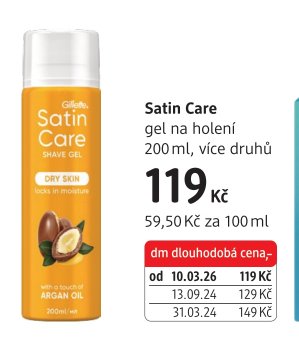 Satin Care gel na holení
