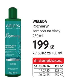 WELEDA Rozmarýn šampon na vlasy 250 ml