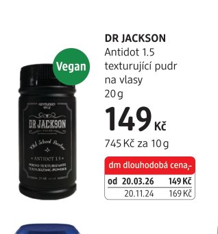 DR JACKSON Antidot 1.5 texturující pudr na vlasy 20 g