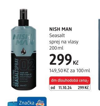 NISH MAN Seasalt sprej na vlasy 200 ml