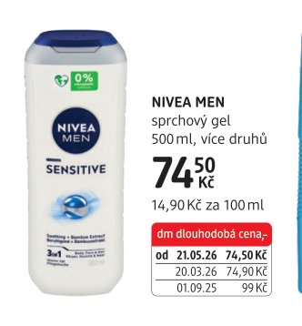 NIVEA MEN sprchový gel 500 ml, více druhů