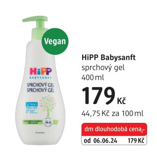 HiPP Babysanft sprchový gel 400 ml