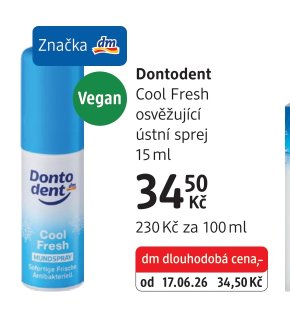 Dontodent Cool Fresh osvěžující ústní sprej 15 ml