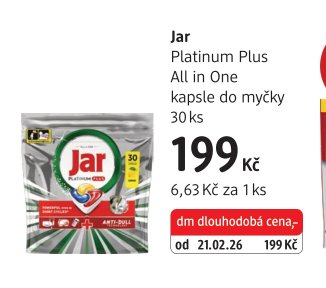 Jar Platinum Plus All in One kapsle do myčky