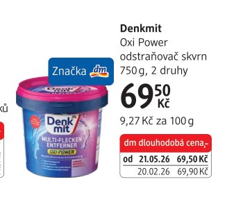 Denkmit Oxi Power odstraňovač skvrn