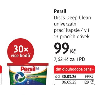 Persil Discs Deep Clean univerzální prací kapsle 4v1