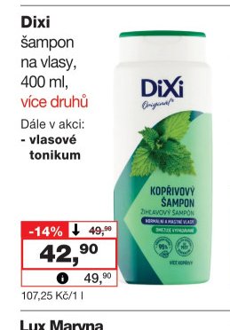 Dixi šampon na vlasy