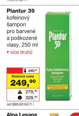 Plantur 39 kofeinový šampon
